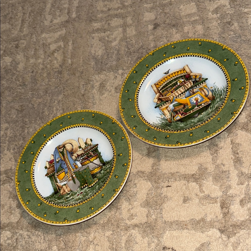Sakura Debbie Mumm Garden Vignette Salad  Plates